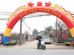 Xã Hồng Vân tổ chức chợ hoa xuân phục vụ tết nguyên đán bính ngọ 2026