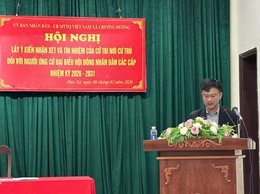 Chương Dương: Hoàn thành lấy ý kiến của cử tri nơi cư trú đối với người ứng cử đại biểu HĐND xã