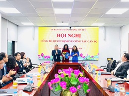 UBND Phường Tây Tựu công bố và trao quyết định về công tác cán bộ