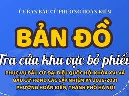 Phường Hoàn Kiếm ra mắt bản đồ số các khu vực bỏ phiếu trên địa bàn phường