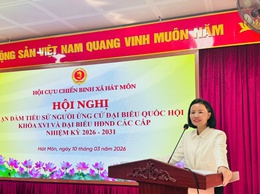 HỘI CỰU CHIẾN BINH XÃ HÁT MÔN TỔ CHỨC MẠN ĐÀM TIỂU SỬ NGƯỜI ỨNG CỬ ĐẠI BIỂU QUỐC HỘI KHÓA XVI VÀ HĐND CÁC CẤP, NHIỆM KỲ 2026 – 2031