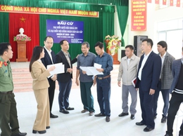 Đoàn kiểm tra, giám sát số 08 của Uỷ ban MTTQ Việt Nam TP Hà Nội về kiểm tra, giám sát công tác bầu cử