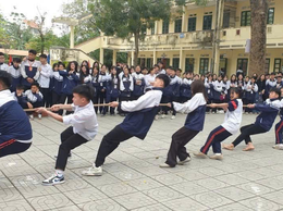 Sôi nổi Hội thao chào mừng ngày thành lập Đoàn 26/3 tại Trường THPT Hồng Thái