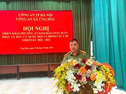 CÔNG AN XÃ ỨNG HÒA TRIỂN KHAI PHƯƠNG ÁN BẢO ĐẢM ANTT, PCCC PHỤC VỤ BẦU CỬ QUỐC HỘI VÀ HĐND CÁC CẤP NHIỆM KỲ 2026 – 2031.