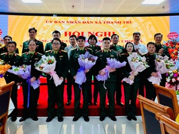 Hội nghị công bố Quyết định, ra mắt Ban CHQS Xã và gặp mặt các đơn vị quân đội đóng quân trên địa bàn