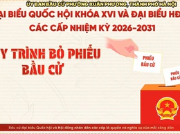 Hướng dẫn quy trình bỏ phiếu bầu cử đại biểu Quốc hội và đại biểu HĐND các cấp nhiệm kỳ 2026 - 2031