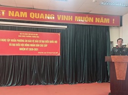 Ban chỉ huy Quân sự phường tổ chức tập huấn phương án bảo vệ bầu cử đại biểu Quốc hội khóa XVI và Đại biểu HĐND các cấp, nhiệm kỳ 2026-2031