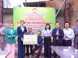 Vân Đình khởi công xây dựng “Nhà tình nghĩa nông dân” cho hội viên có hoàn cảnh khó khăn