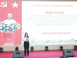 Phường Hà Đông tuyên truyền, phổ biến pháp luật về bầu cử