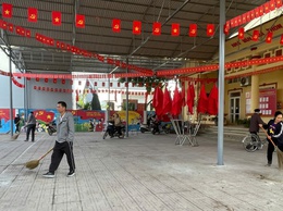 MTTQ và các tổ chức chính trị - xã hội xã Hòa Xá tích cực tổng vệ sinh môi trường chào mừng ngày bầu cử