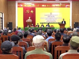 THẠCH THẤT TỔ CHỨC HỘI NGHỊ TIẾP XÚC CỬ TRI VẬN ĐỘNG BẦU CỬ TẠI ĐƠN VỊ BẦU CỬ SỐ 6