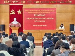 Khai giảng Lớp bồi dưỡng nhận thức về Đảng