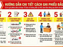 [Inforgraphic] Hướng dẫn chi tiết cách ghi phiếu biều cử