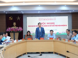 BCĐ bầu cử xã Gia Lâm giao ban rà soát tiến độ, đánh giá kết quả thực hiện nhiệm vụ bầu cử