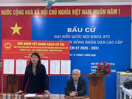 Ban bầu cử số 7 tổ chức kiểm tra đánh giá, rà soát công tác chuẩn bị bầu cử tại các khu vực bỏ phiếu số 28, 29, 30