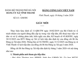 ĐẢNG ỦY XÃ VĨNH THANH