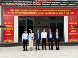 BÍ THƯ ĐẢNG ỦY XÃ SÓC SƠN BÙI BẢO TUẤN KIỂM TRA CÔNG TÁC CHUẨN BỊ BẦU CỬ TẠI CÁC ĐƠN VỊ LỰC LƯỢNG VŨ TRANG