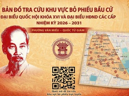 UBND PHƯỜNG VĂN MIẾU - QUỐC TỬ GIÁM KÍNH GỬI NHÂN DÂN BẢN ĐỒ KHU VỰC BỎ PHIẾU TRÊN ĐỊA BÀN PHƯỜNG