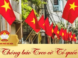 UBND PHƯỜNG THANH LIỆT THÔNG BÁO TREO CỜ TỔ QUỐC