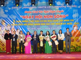 “Ngày Hội Non Sông”: Chương trình văn nghệ tuyên truyền chào mừng bầu cử đại biểu Quốc hội và đại biểu HĐND các cấp nhiệm kỳ 2026-2031