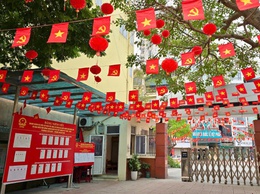 CẦU GIẤY RỰC RỠ SẮC CỜ, HƯỚNG TỚI NGÀY HỘI TOÀN DÂN