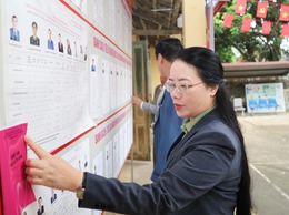 Đoàn giám sát số 06 của Ủy ban MTTQ Việt Nam thành phố Hà Nội kiểm tra công tác chuẩn bị bầu cử tại xã Suối Hai