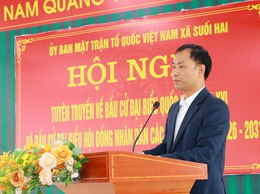 Ủy ban MTTQ xã Suối Hai đã diễn ra Hội nghị triển khai công tác tuyên truyền về cuộc bầu cử đại biểu Quốc hội và đại biểu HĐND các cấp nhiệm kỳ 2026 – 2031.