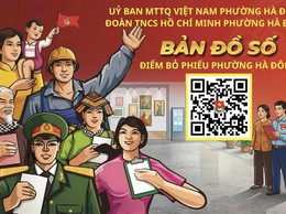 Quét QR tìm điểm bầu cử: Sáng kiến số của thanh niên Hà Đông