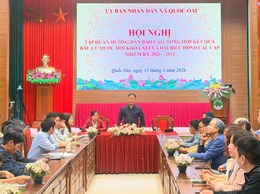 Hội nghị tập huấn hướng dẫn báo cáo, tổng hợp kết quả bầu cử đại biểu Quốc hội khóa XVI và đại biểu HĐND các cấp nhiệm kỳ 2026–2031