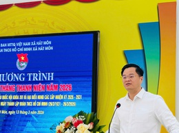 Đoàn Thanh niên xã Hát Môn phát động “Tháng Thanh niên” và ra mắt các đội hình thanh niên tình nguyện năm 2026