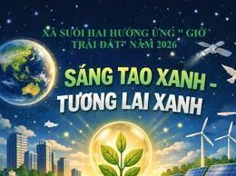 Xã Suối Hai phát động phong trào toàn dân sử dụng năng lượng tiết kiệm, hiệu quả hưởng ứng Giờ Trái đất 2026