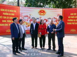 Phường Ba Đình rực rỡ cờ hoa, sẵn sàng cho Ngày hội lớn của toàn dân