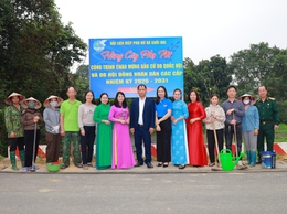 Hội LHPN xã Suối Hai gắn biển công trình chào mừng Cuộc bầu cử đại biểu Quốc hội và HĐND các cấp nhiệm kỳ 2026 – 2031