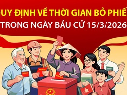 Quy định về thời gian bỏ phiếu trong ngày bầu cử 15-3