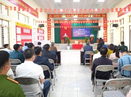 An Khánh diễn tập Khai mạc bầu cử và triển khai một số nội dung về công tác bầu cử