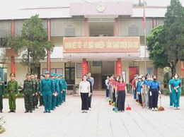 Xã Hoài Đức ra quân vệ sinh môi trường phục vụ bầu cử đại biểu Quốc hội khóa XVI và đại biểu HĐND các cấp nhiệm kỳ 2026-2031