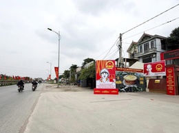 Xã Thượng Phúc rực rỡ cờ hoa chào mừng ngày bầu cử Đại biểu Quốc hội, đại biểu HĐND các cấp nhiệm kỳ 2026 -2031