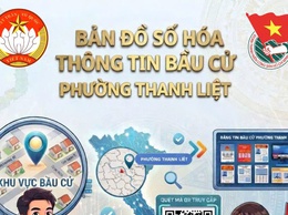 Thanh Liệt: Ra mắt bản đồ số hóa thông tin 24 điểm bầu cử trên địa bàn