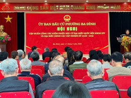 Ba Đình: Tập huấn công tác kiểm phiếu bầu cử, đảm bảo chính xác - minh bạch trong Ngày hội toàn dân