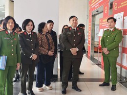 Đoàn công tác của Công an Thành phố Hà Nội kiểm tra, làm việc với các đơn vị về công tác bảo đảm an ninh, trật tự phục vụ bầu cử