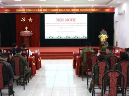 HỘI NGHỊ TRIỂN KHAI PHƯƠNG ÁN ĐẢM BẢO ANTT TẠI CÁC ĐỊA ĐIỂM BẦU CỬ TRÊN ĐỊA BÀN XÃ BA VÌ