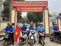 ĐOÀN XÃ BA VÌ TUYÊN TRUYỀN LƯU ĐỘNG VỀ BẦU CỬ