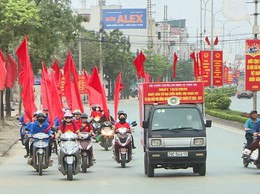 Phúc Thọ tổ chức xe tuyên truyền lưu động chào mừng ngày bầu cử