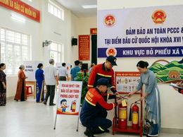 ĐẢM BẢO AN TOÀN PHÒNG CHÁY CHỮA CHÁY VÀ CỨU NẠN CỨU HỘ TẠI CÁC ĐIỂM BẦU CỬ QUỐC HỘI KHÓA XVI VÀ HĐND CÁC CẤP