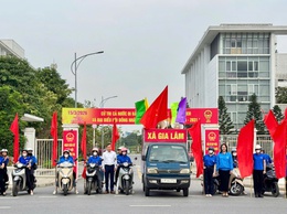 Tuổi trẻ Gia Lâm tích cực ra quân tuyên truyền lưu động chào mừng ngày bầu cử Quốc hội khóa XVI và đại biểu HĐND các cấp nhiệm kỳ 2026–2031