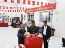 Quốc Oai: Đến 10h, hơn 74,76% cử tri đã tham gia bỏ phiếu, điểm cao nhất đạt 96,38%