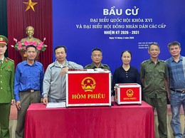 Công an xã Hát Môn chủ động bảo đảm an ninh trật tự phục vụ bầu cử