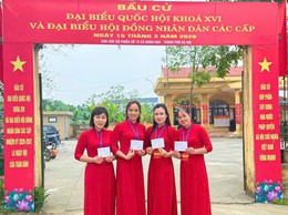 Xã Hưng Đạo hoàn thành bầu cử với 100% cử tri tham gia bỏ phiếu