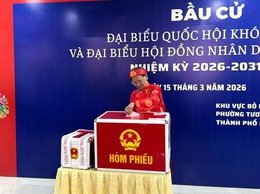 Phường Tương Mai: Cử tri nô nức tham gia Ngày hội non sông