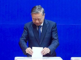 Tổng Bí thư Tô Lâm dự lễ khai mạc và bỏ phiếu bầu cử tại phường Ba Đình, Thủ đô Hà Nội